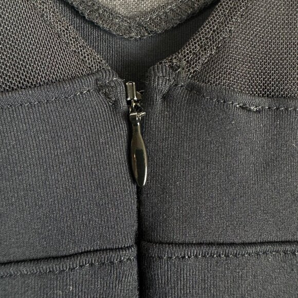 2B Bebe Black Stella Peplum Mini Dress Size XS Stretch Sleeveless Cocktail - Picture 10 of 13